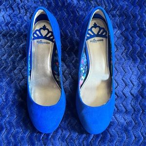 Fergalicious by Fergie Royal Blue Wedges